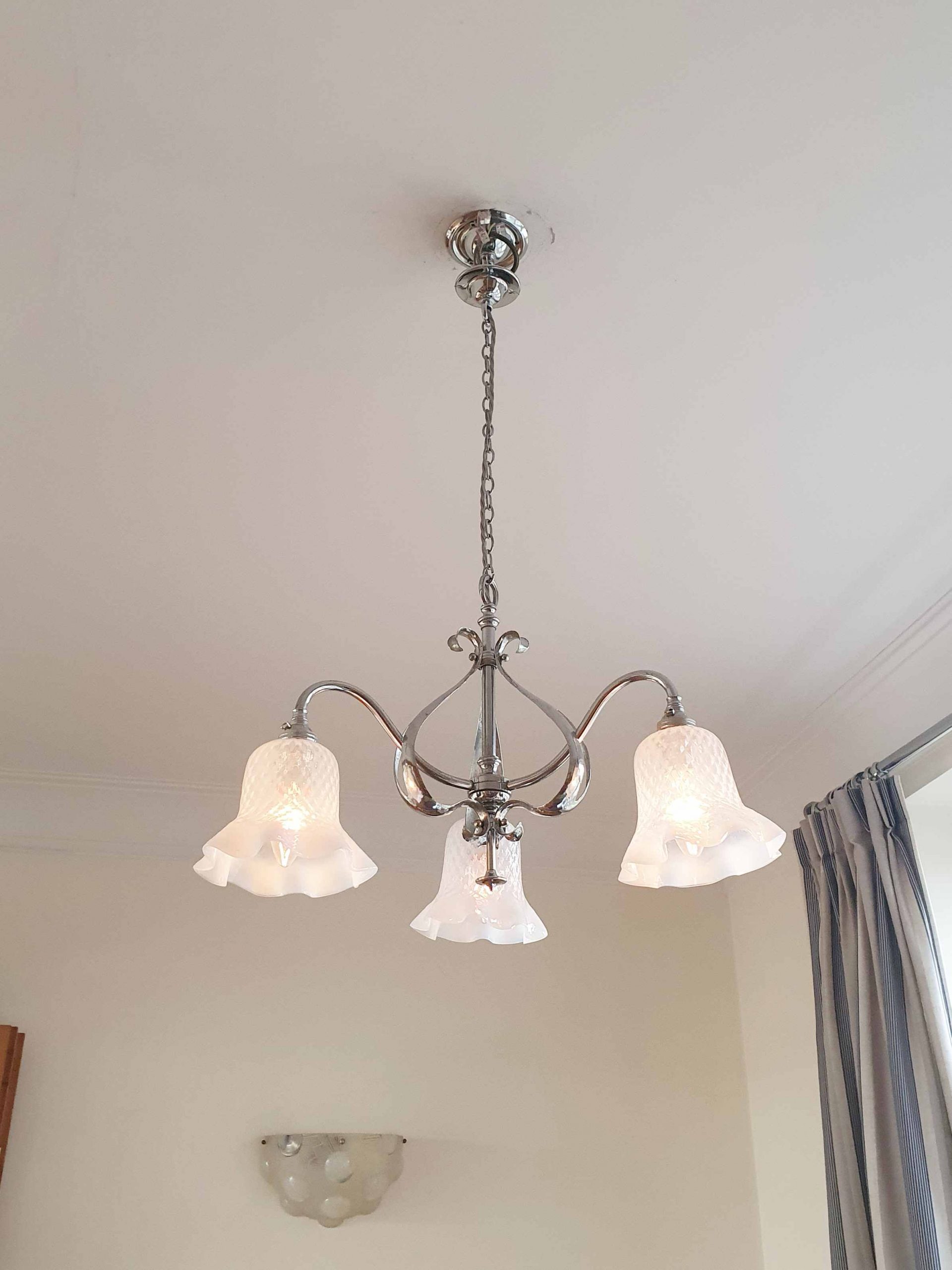 Attributed The General Electric Company (G.E.C) | Small Arts & Crafts Ceiling Fitting | England c.1900 | SOLD - Image 3