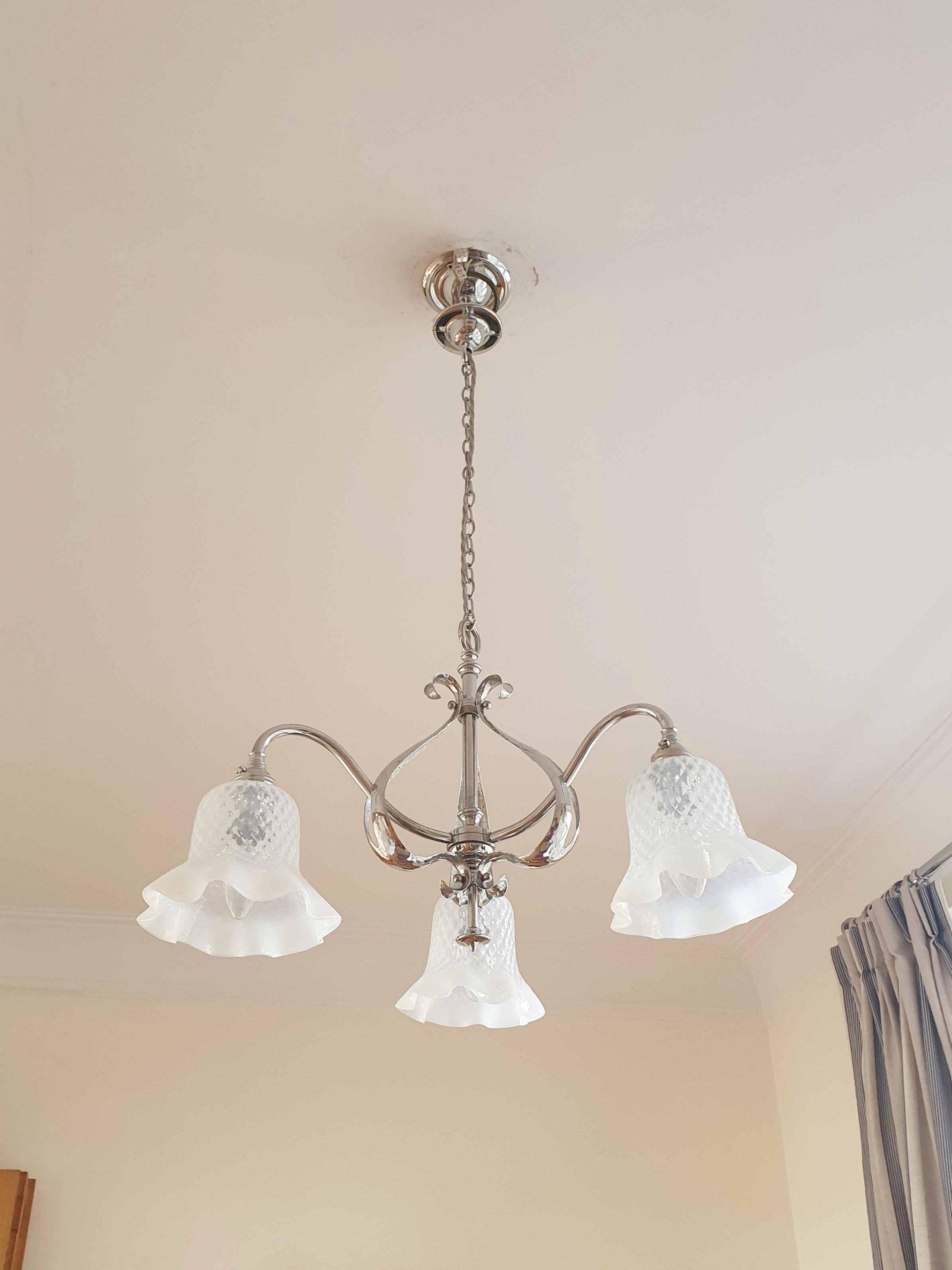 Attributed The General Electric Company (G.E.C) | Small Arts & Crafts Ceiling Fitting | England c.1900 | SOLD - Image 4