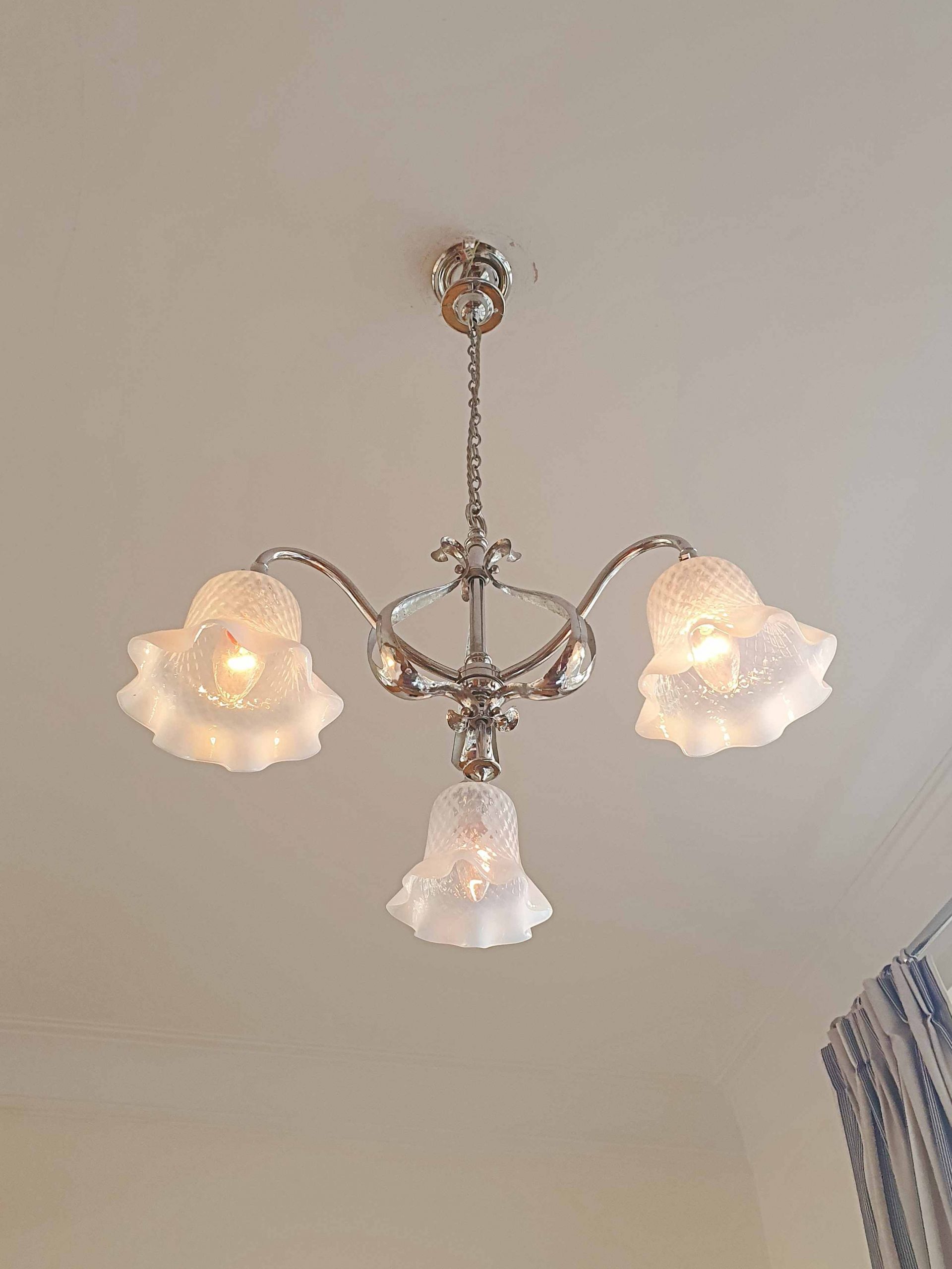 Attributed The General Electric Company (G.E.C) | Small Arts & Crafts Ceiling Fitting | England c.1900 | SOLD - Image 5