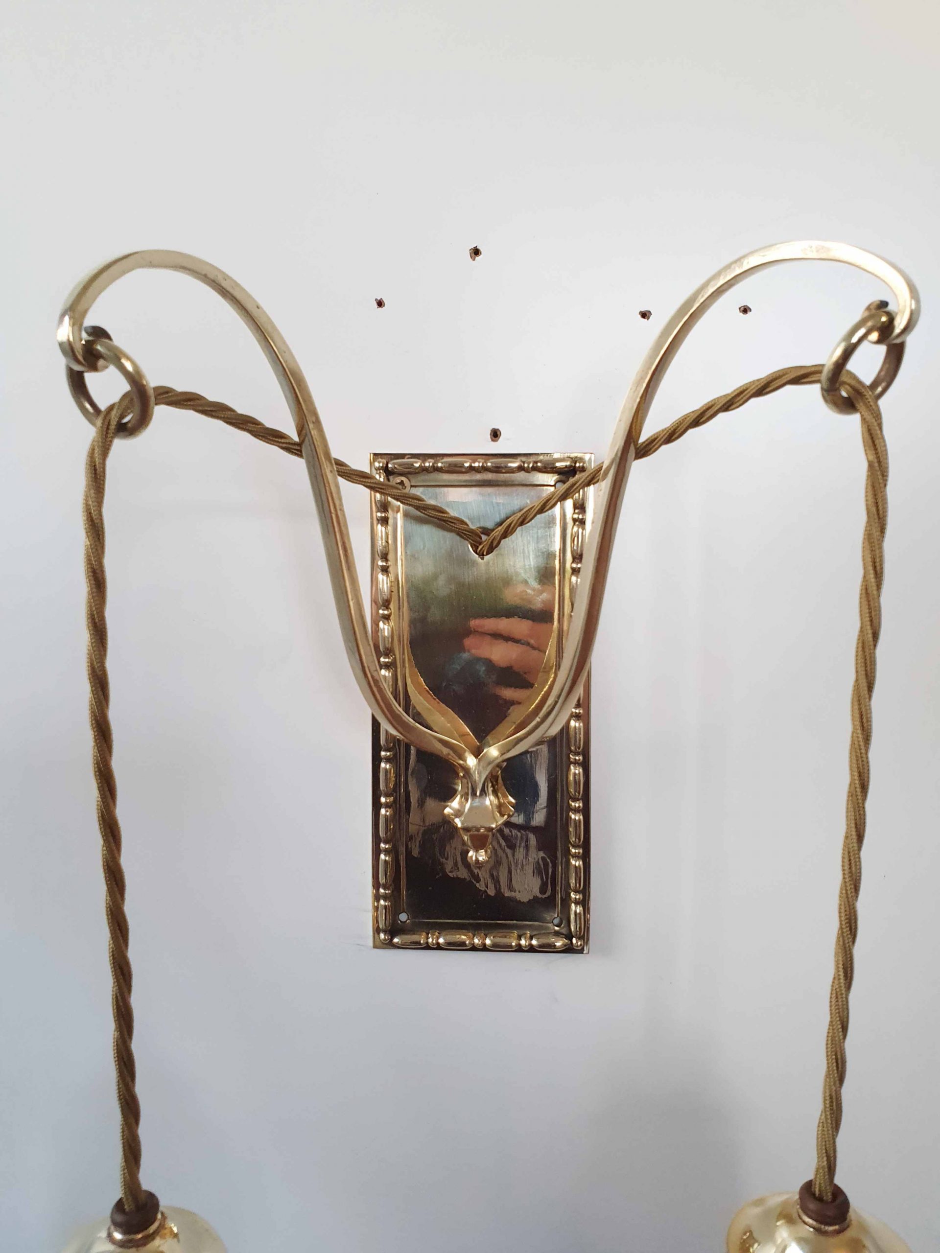 Attributed The General Electric Company | 2 Edwardian Twin-arm Wall Lights | England c.1905 | SOLD - Image 5