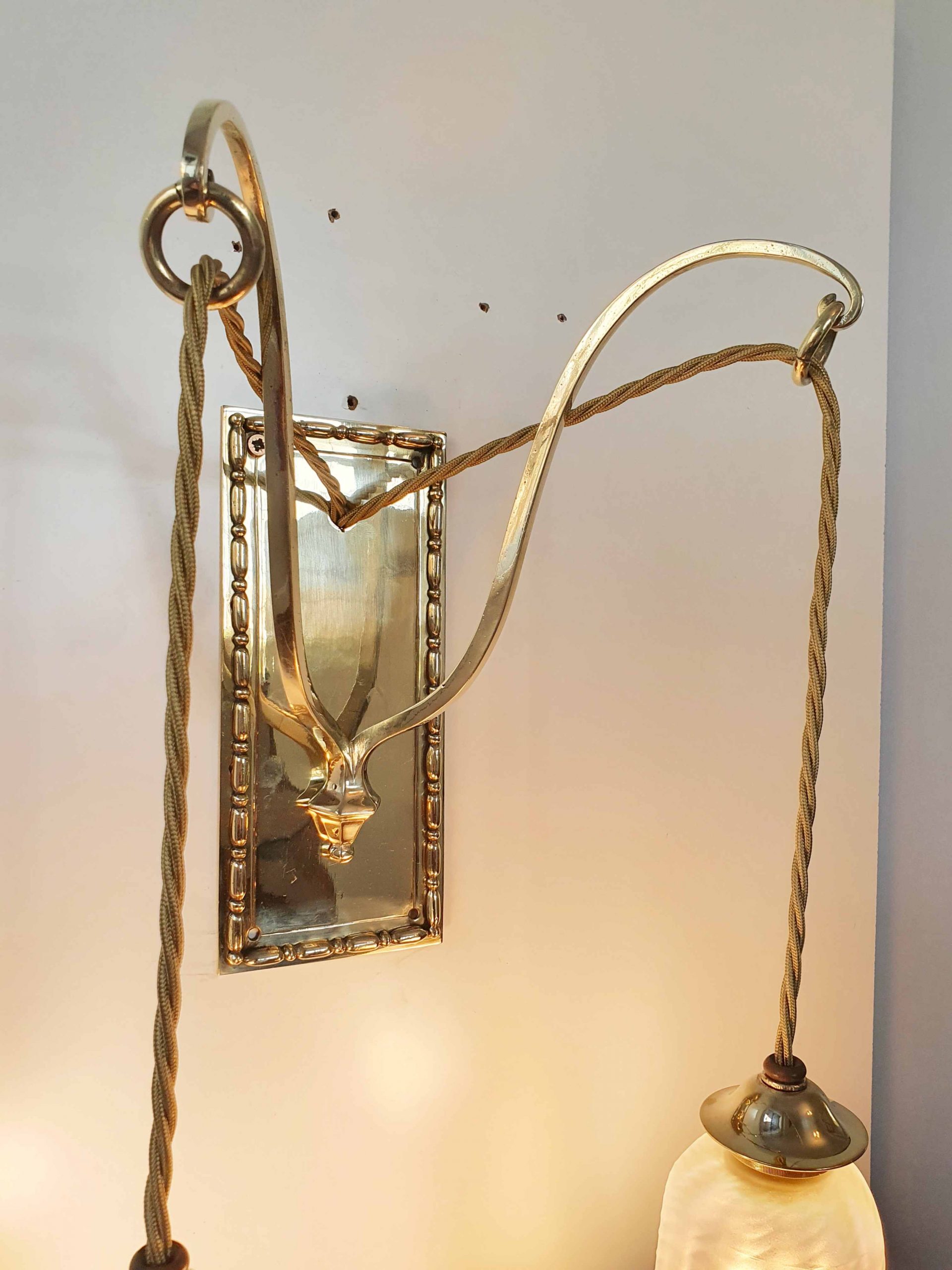 Attributed The General Electric Company | 2 Edwardian Twin-arm Wall Lights | England c.1905 | SOLD - Image 6