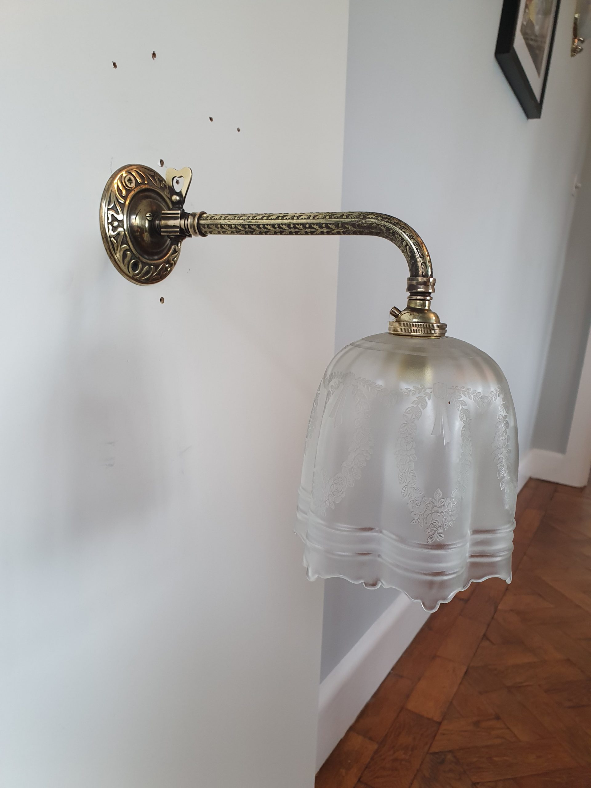 Unsigned | 2 Edwardian Gas Wall Lights | England 1903 | SOLD - Image 3