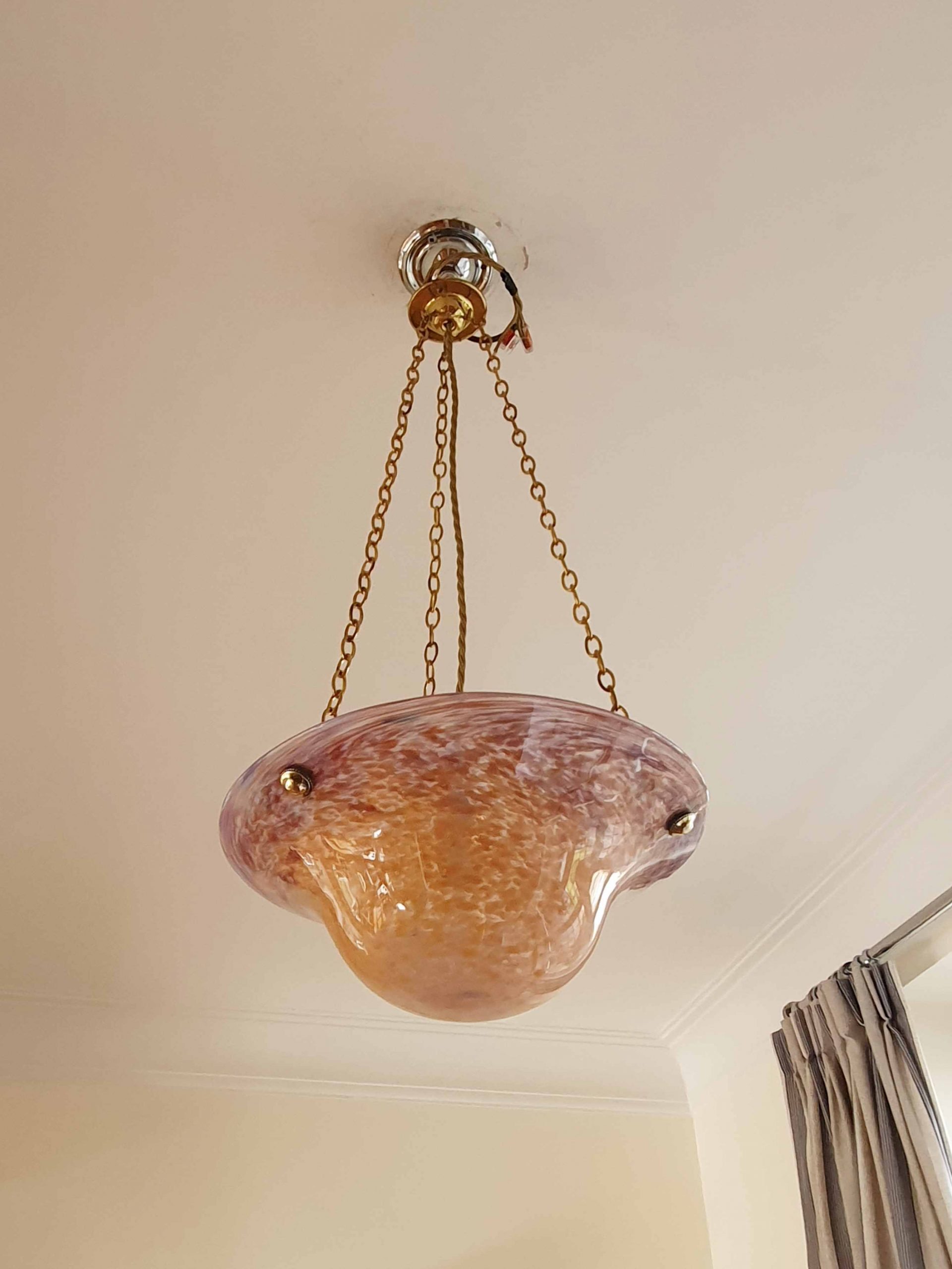 Attributed Vasart Glass, Strathearn | Coloured-Glass Plafonnier | Scotland c.1960 | SOLD - Image 4