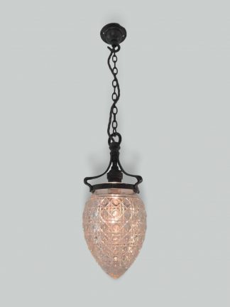 Unsigned | Cut-glass "Pineapple" Lampshade | England c.1905