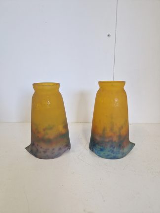 Muller Frères, Luneville | 2 Pate-De-Verre Lampshade