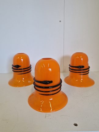 Michael Powolny for Loetz | 3 Cameo Glass Lampshades