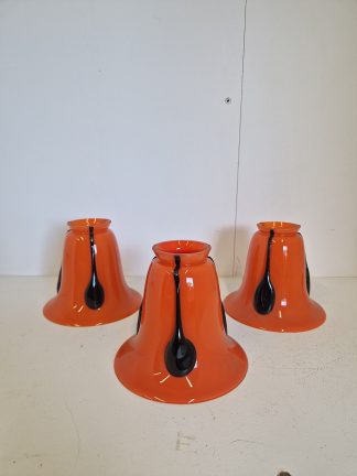 Michael Powolny for Loetz | 3 Cameo Glass Lampshades