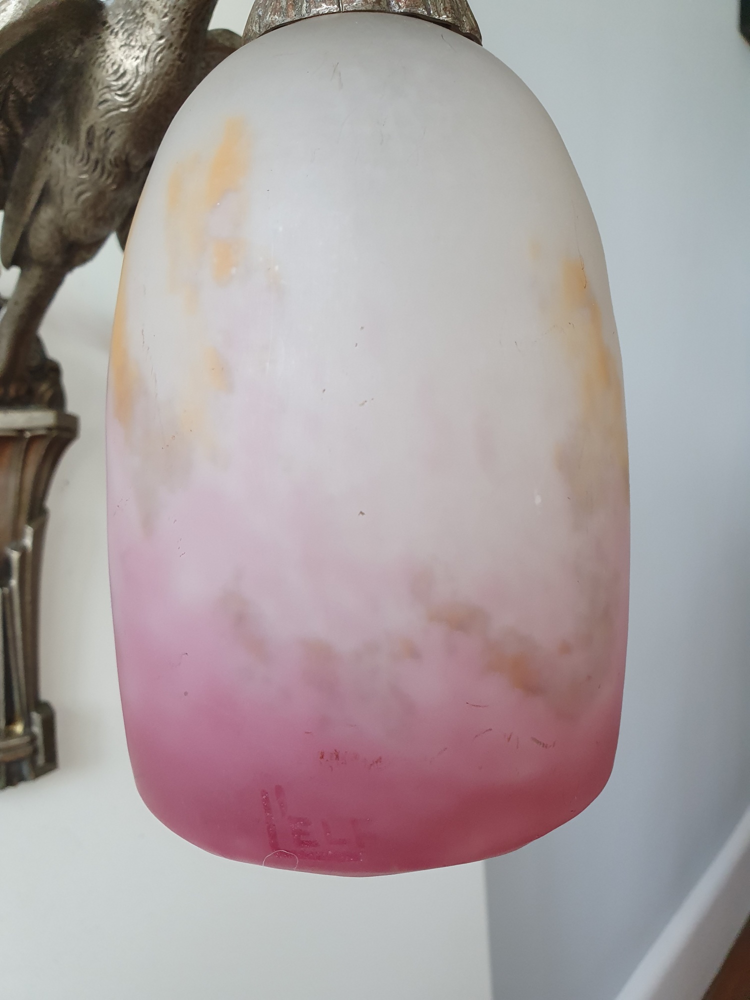 Etablissement Louis Fontaine (L'ELF) | 2 Nickel-Plated "Stork" Wall Appliques | France c.1925 | SOLD - Image 8