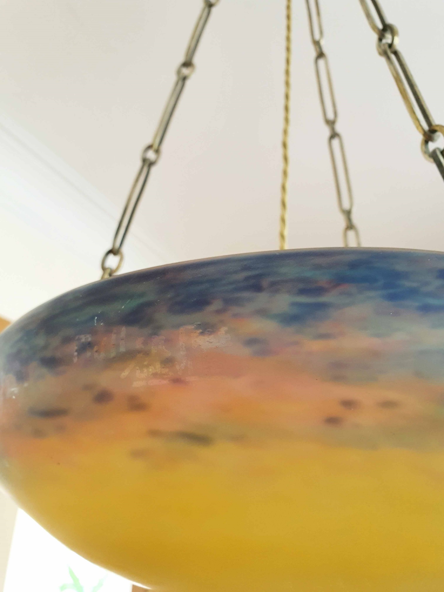 Muller Fréres, Luneville | Pate-de-verre Plafonnier | France c.1930 | SOLD - Image 7