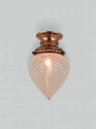 Unsigned | Copper Arts & Crafts Flush Lantern | England c.1900 | SOLD
