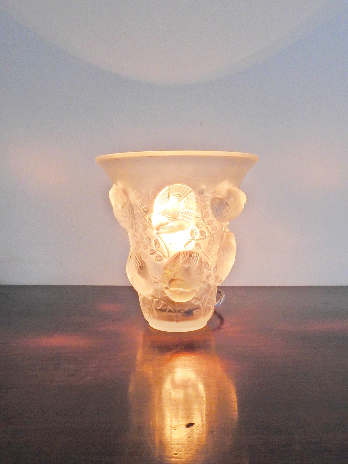 René Lalique | "Saint François" Frosted Glass Night-Light | France c.1930 | SOLD - Image 2