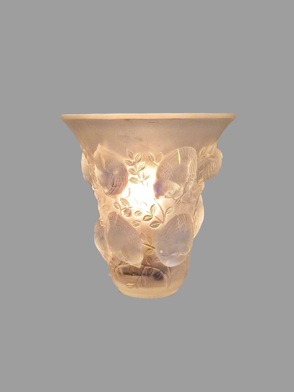 René Lalique | "Saint François" Frosted Glass Night-Light | France c.1930 | SOLD - Image 5