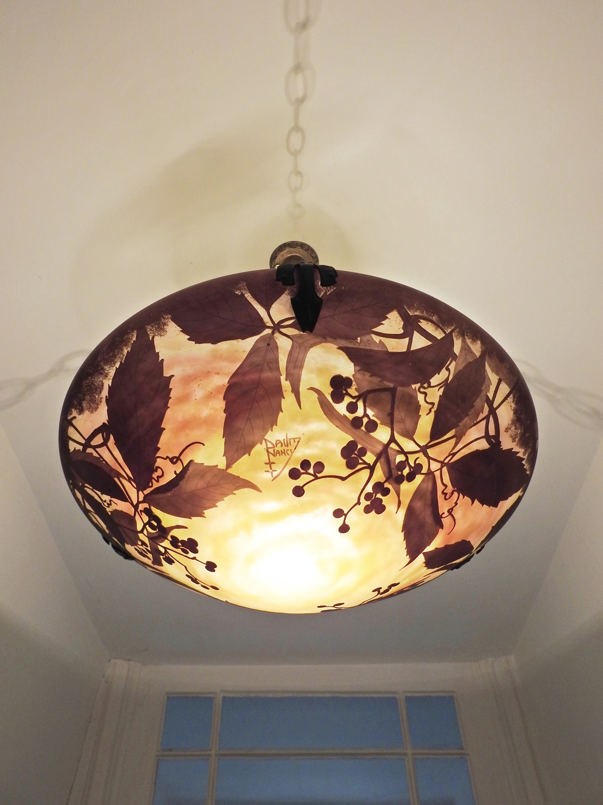 Daum Frères, Nancy | Cameo Glass Plafonnier | France c.1910 | SOLD - Image 3