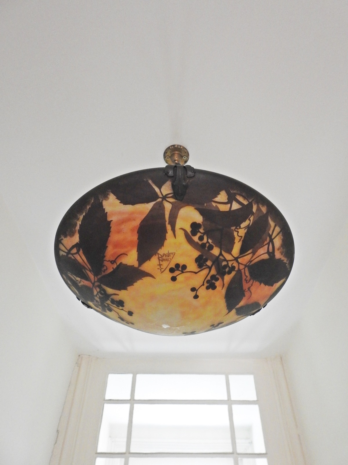 Daum Frères, Nancy | Cameo Glass Plafonnier | France c.1910 | SOLD - Image 4