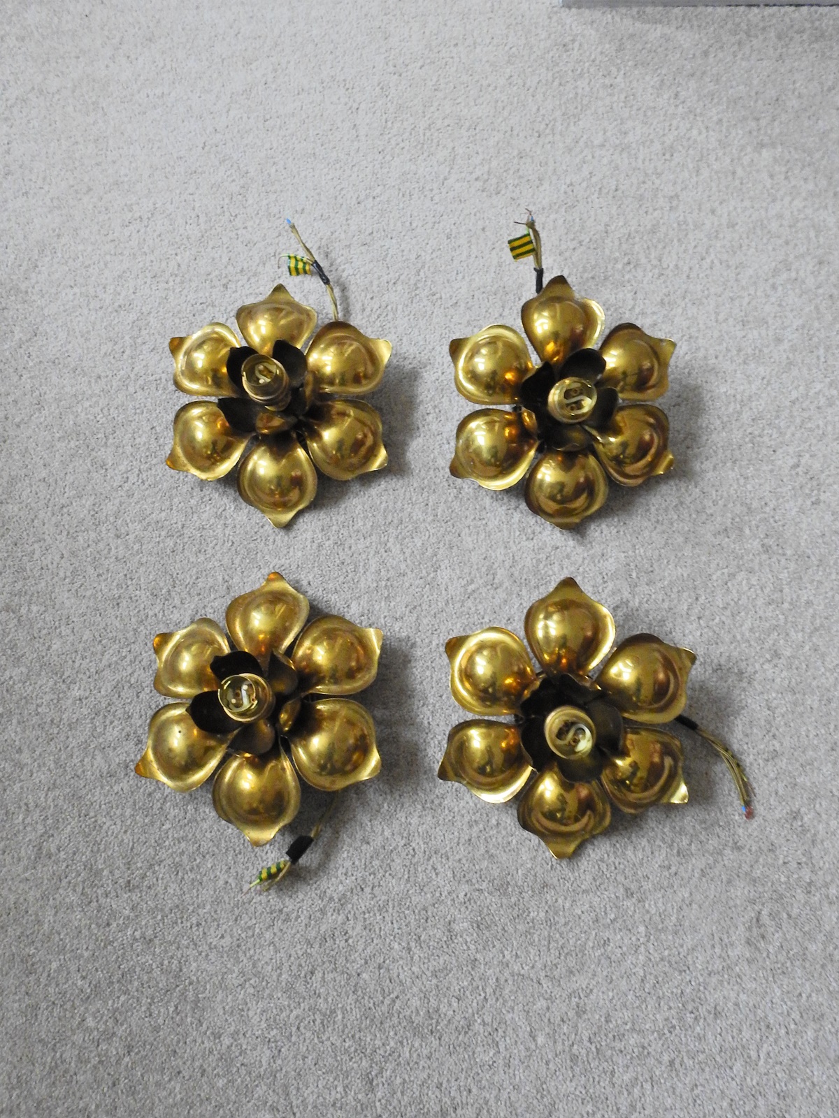 The General Electric Company (G.E.C) with John Walsh Walsh | 4 Arts & Crafts Flush Fitment | SOLDs | England c.1922 - Image 4