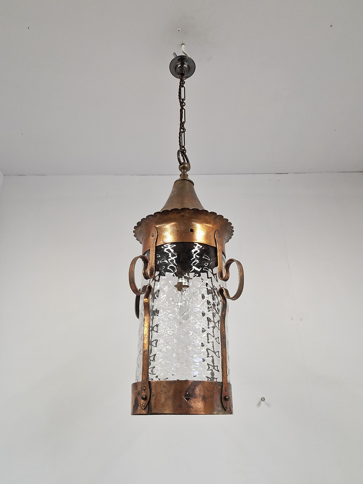 Unsigned | Large Oxidised-Copper Arts & Crafts Lantern | England c.1900 | SOLD - Image 5