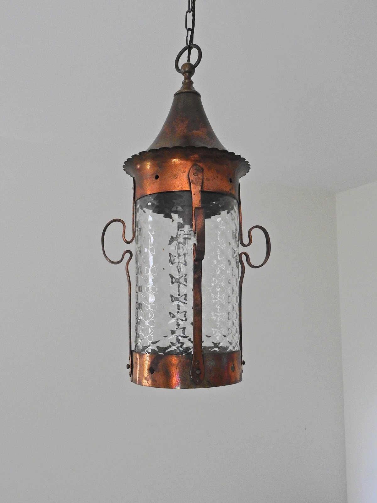 Unsigned | Large Oxidised-Copper Arts & Crafts Lantern | England c.1900 | SOLD - Image 7