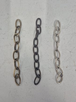 Solid Oval-link "Plafonnier" Chain | 20mm/0.75in | Price Per 46cm/18in