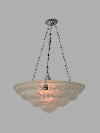 Degué | Frosted Glass Plafonnier | France c.1930