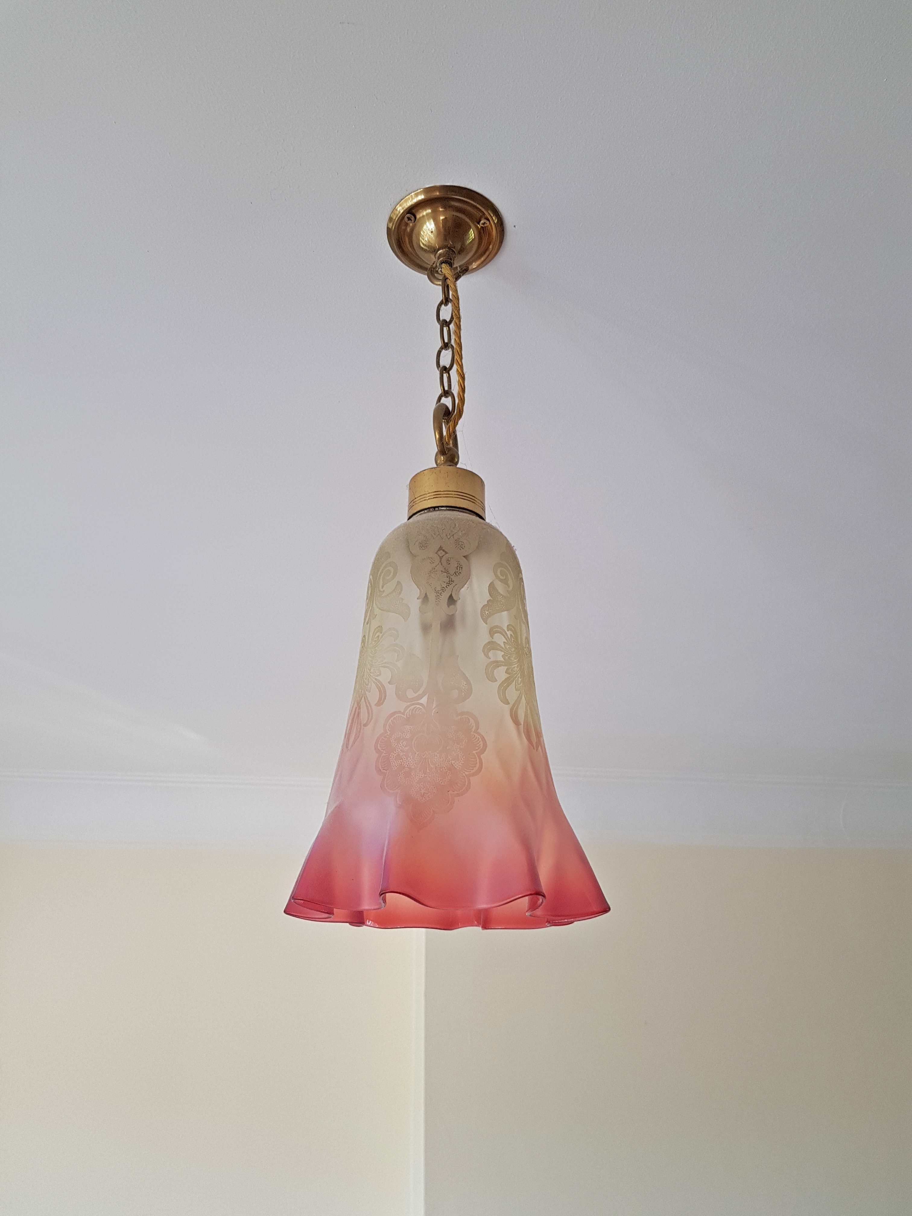 Attributed Thomas Webb & Sons | 2 Pink Vaseline-Glass Lanterns | England c.1890 | SOLD - Image 2