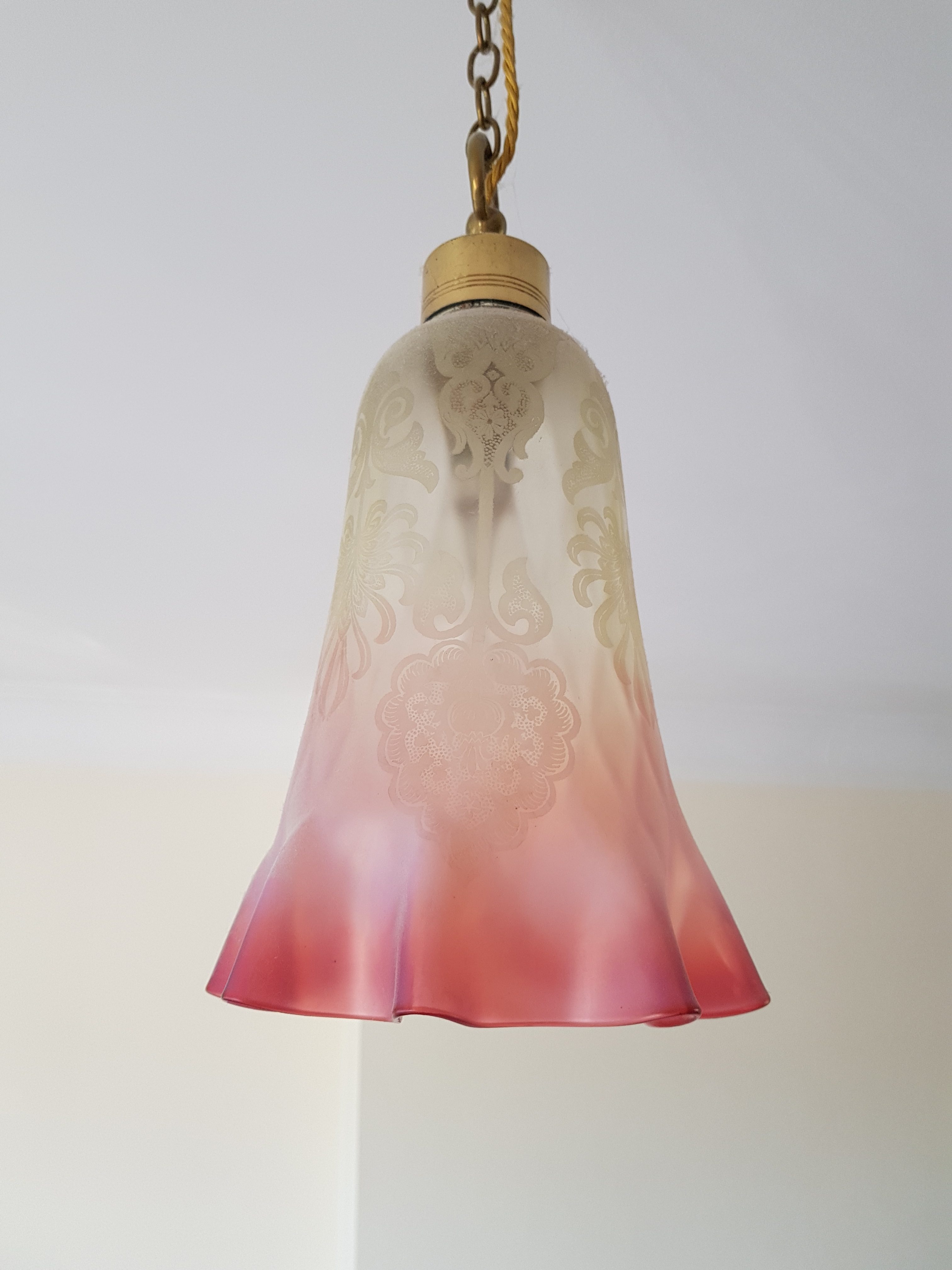 Attributed Thomas Webb & Sons | 2 Pink Vaseline-Glass Lanterns | England c.1890 | SOLD - Image 4