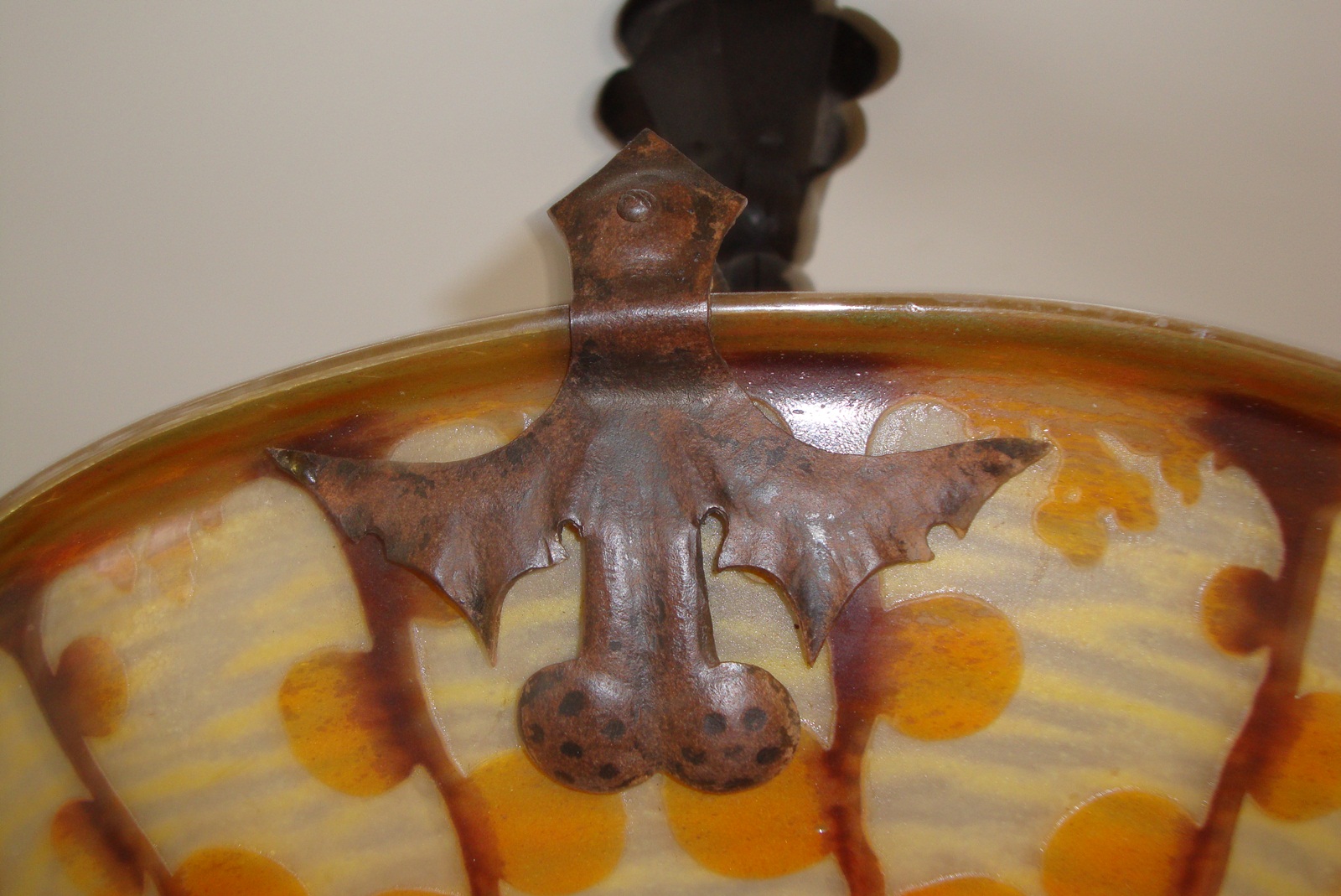 Le Verre Français (Verreries Schneider) | Cameo-Glass Plafonnier | France 1922-25 | SOLD - Image 5