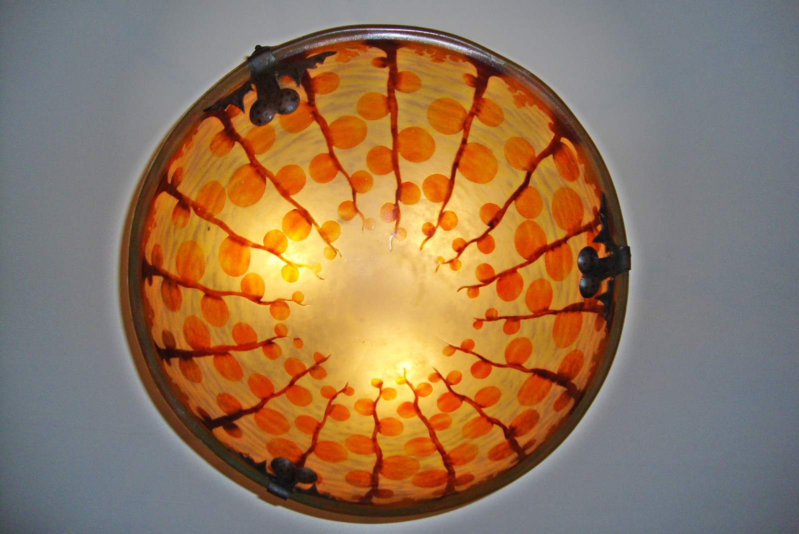 Le Verre Français (Verreries Schneider) | Cameo-Glass Plafonnier | France 1922-25 | SOLD - Image 3