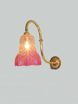 Unsigned | 2 Brass Swan-Neck Wall Lights | England c.1910 | SOLD