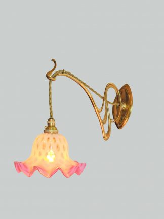 Unsigned | 2 Brass Art Nouveau Wall Lights | England c.1900