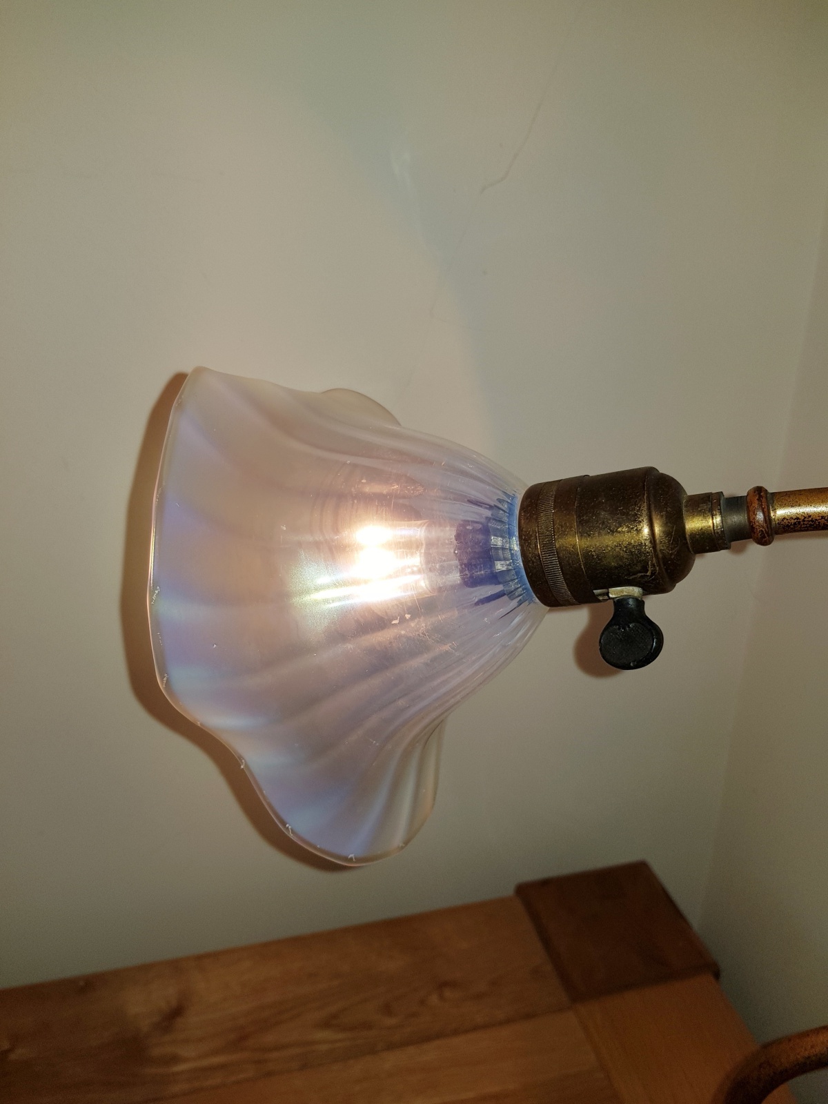 Unsigned | Brass Arts & Crafts Desk Lamp | England c1905 - Image 5