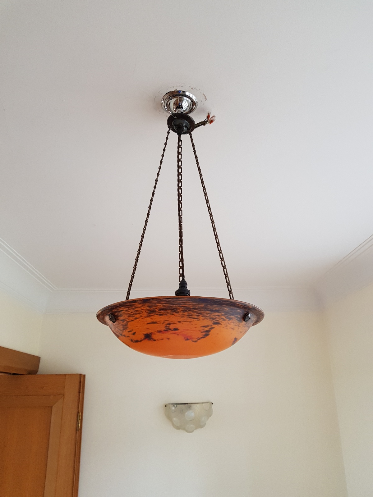 André Delatte, Nancy | Pate-de-verre Plafonnier | France c.1925 | SOLD - Image 2