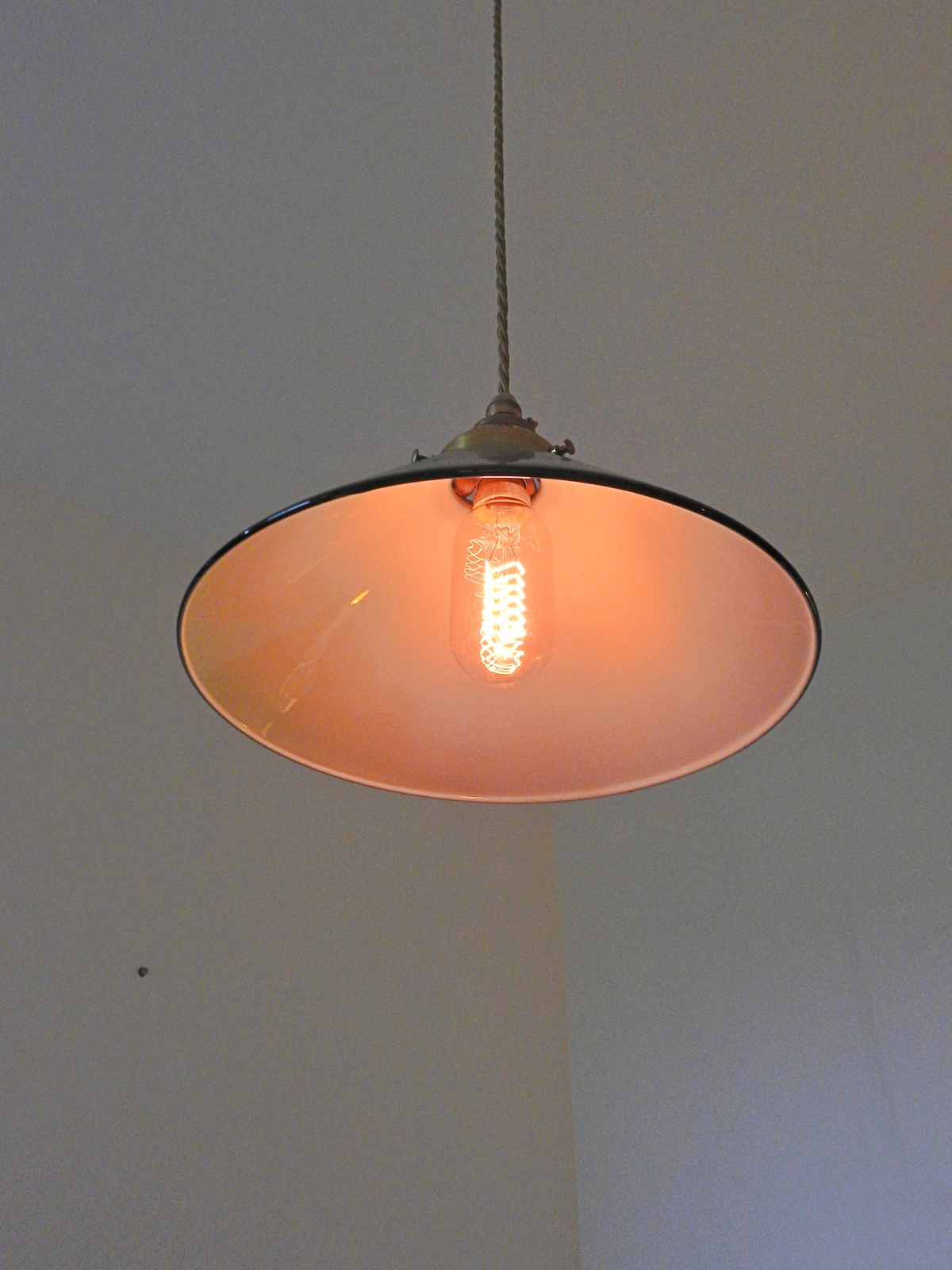 Unsigned | 2 Green-Glass "Coolie" Pendant Lampshades | England 1st Half c.20th | SOLD - Image 5