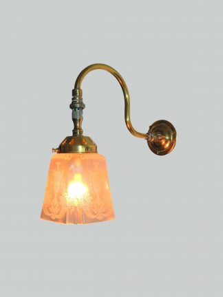 Batterisby | 3 Brass Gas Wall Lights | England c.1905-10