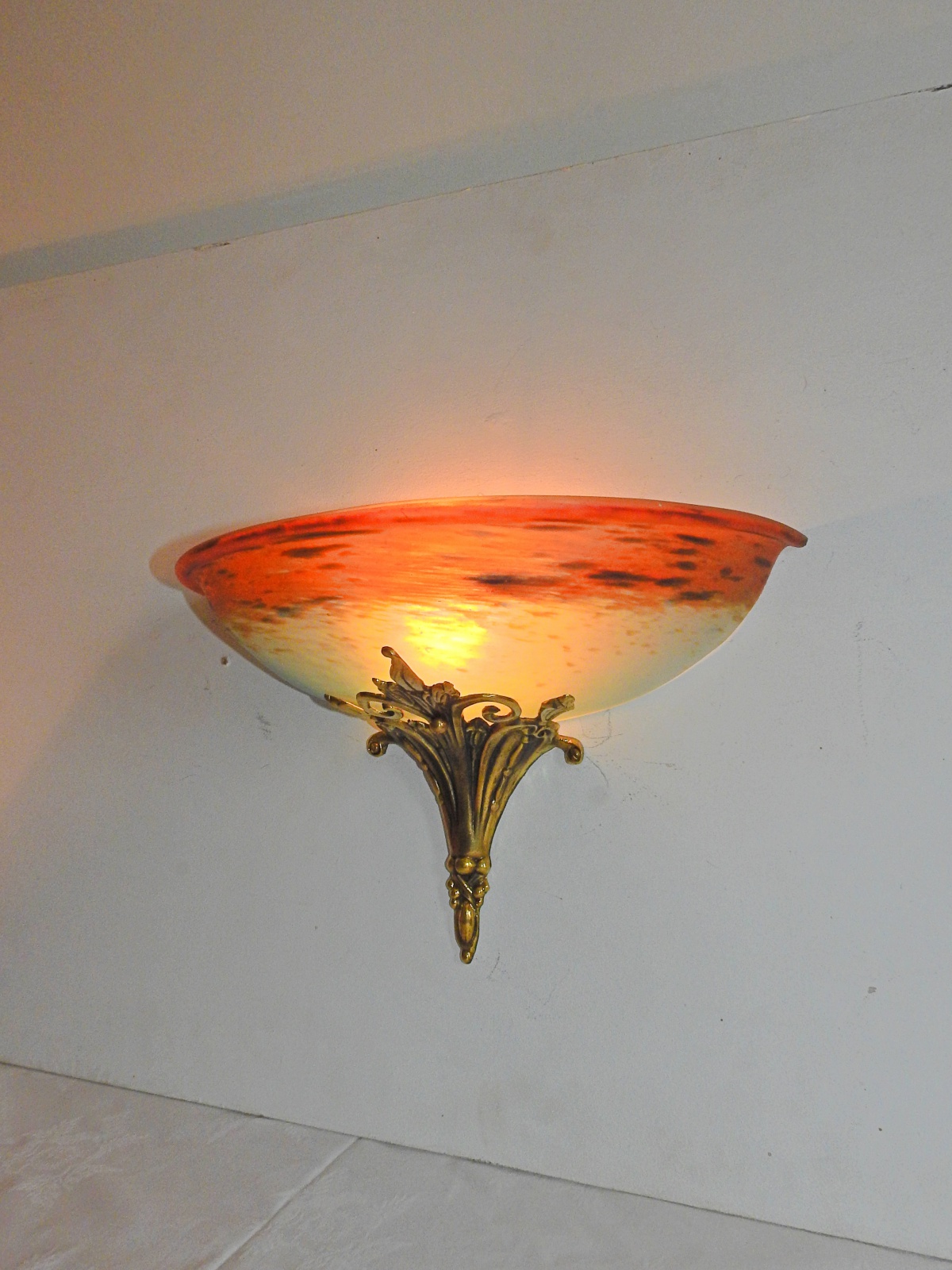 Verreries Charles Schneider | 2 Pate-de-verre Wall Lights | France c.1925 | SOLD - Image 2