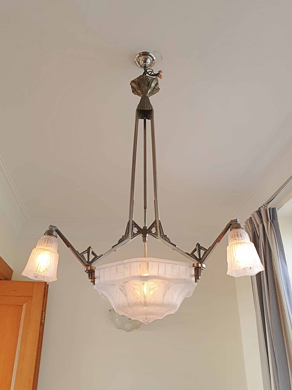 Pierre Maynadier, Paris | Art Deco Chandelier | As Found | SOLD - Image 2