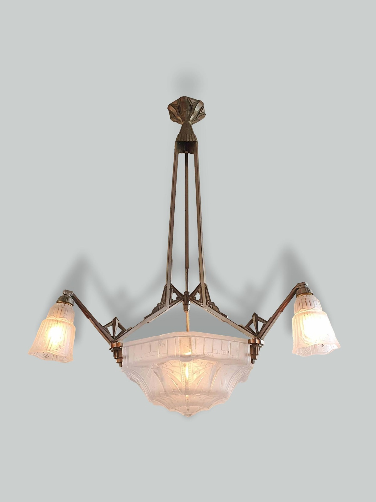 Pierre Maynadier, Paris | Art Deco Chandelier | As Found | SOLD - Image 3