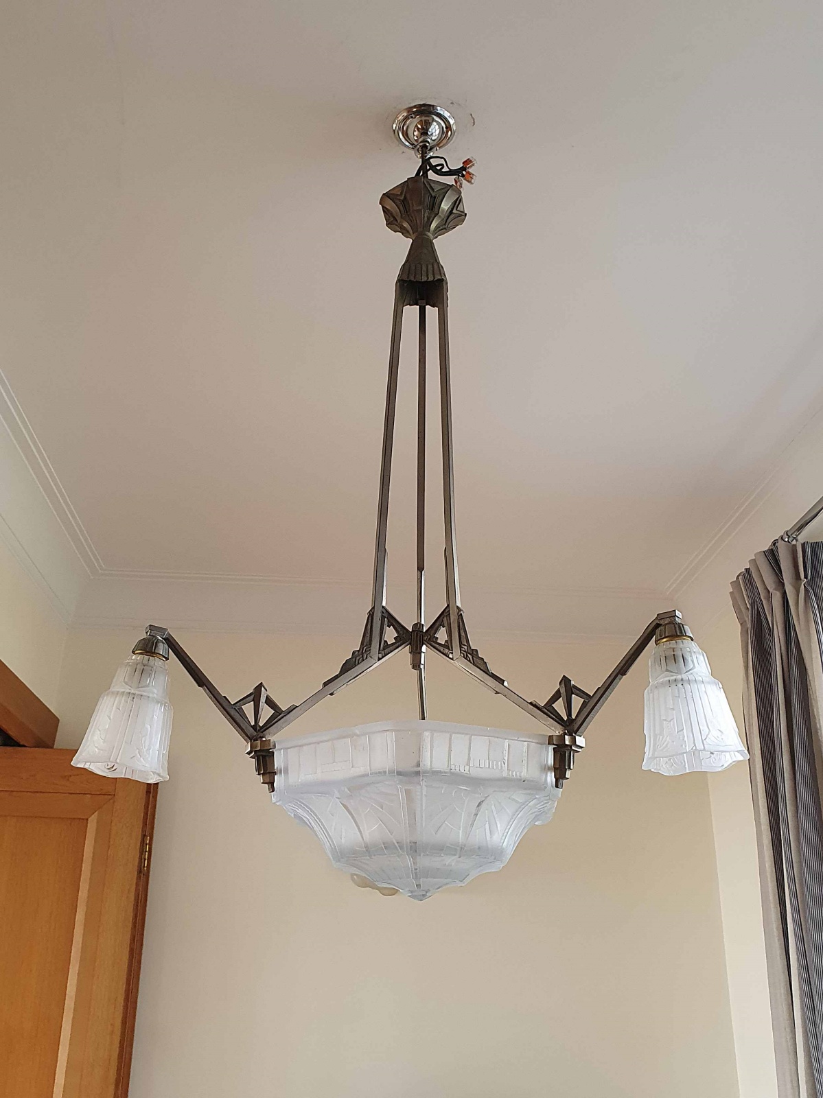 Pierre Maynadier, Paris | Art Deco Chandelier | As Found | SOLD - Image 4