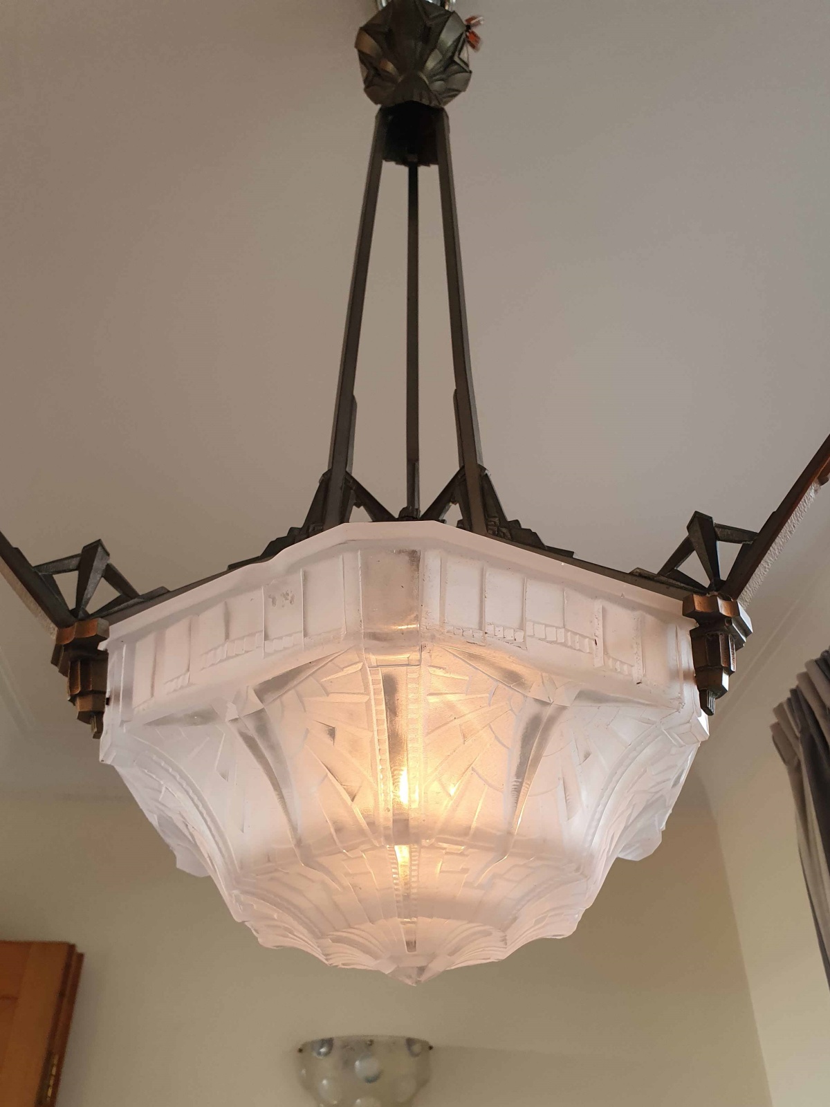 Pierre Maynadier, Paris | Art Deco Chandelier | As Found | SOLD - Image 7