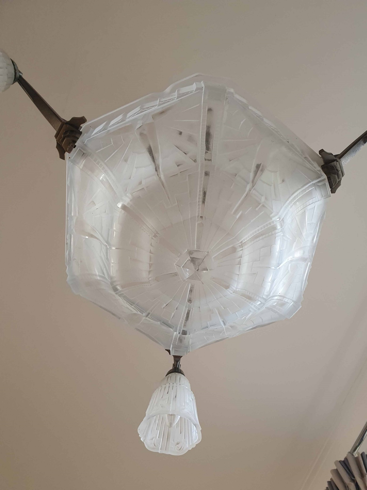 Pierre Maynadier, Paris | Art Deco Chandelier | As Found | SOLD - Image 9