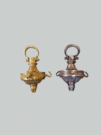 Neo-Classical 3 to1 Plafonnier Center Hook | Brass/Bronze