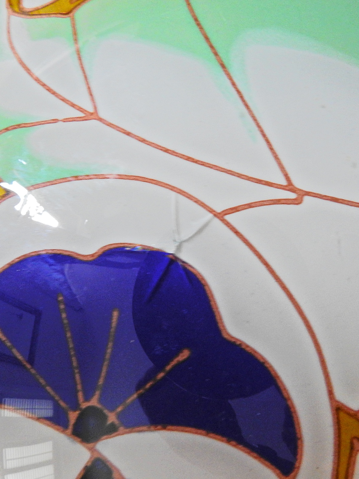 Maxonade Verrier D'Art, Paris | Polychrome-enamelled Plafonnier | As Found | SOLD - Image 5