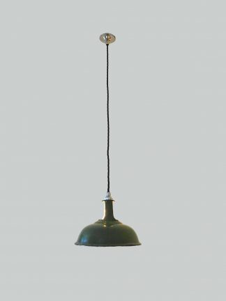 Unsigned | 2 Industrial Kitchen Downlighter Shades | English/French first half c20th