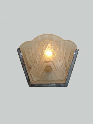 Verreries Schneider for Henri Mouynet | 2 Art Deco Wall Lights | France c.1930