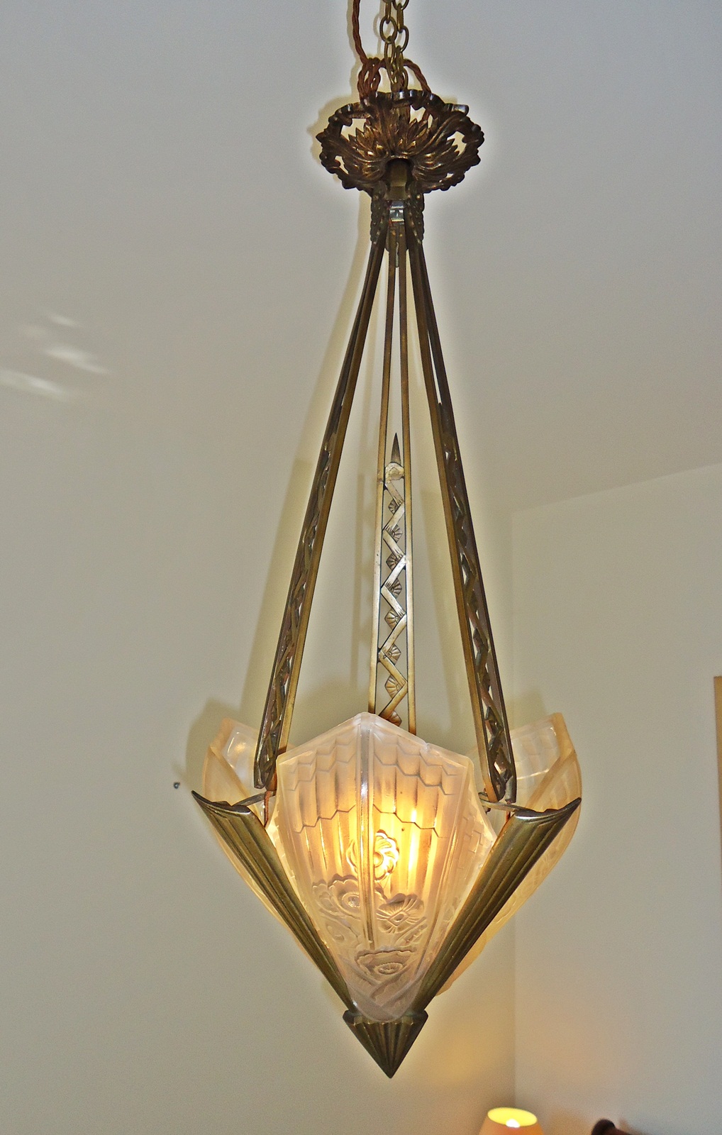 J.Robert (Jean Gauthier) | Art deco Ceiling Light | France c.1925 | SOLD - Image 2