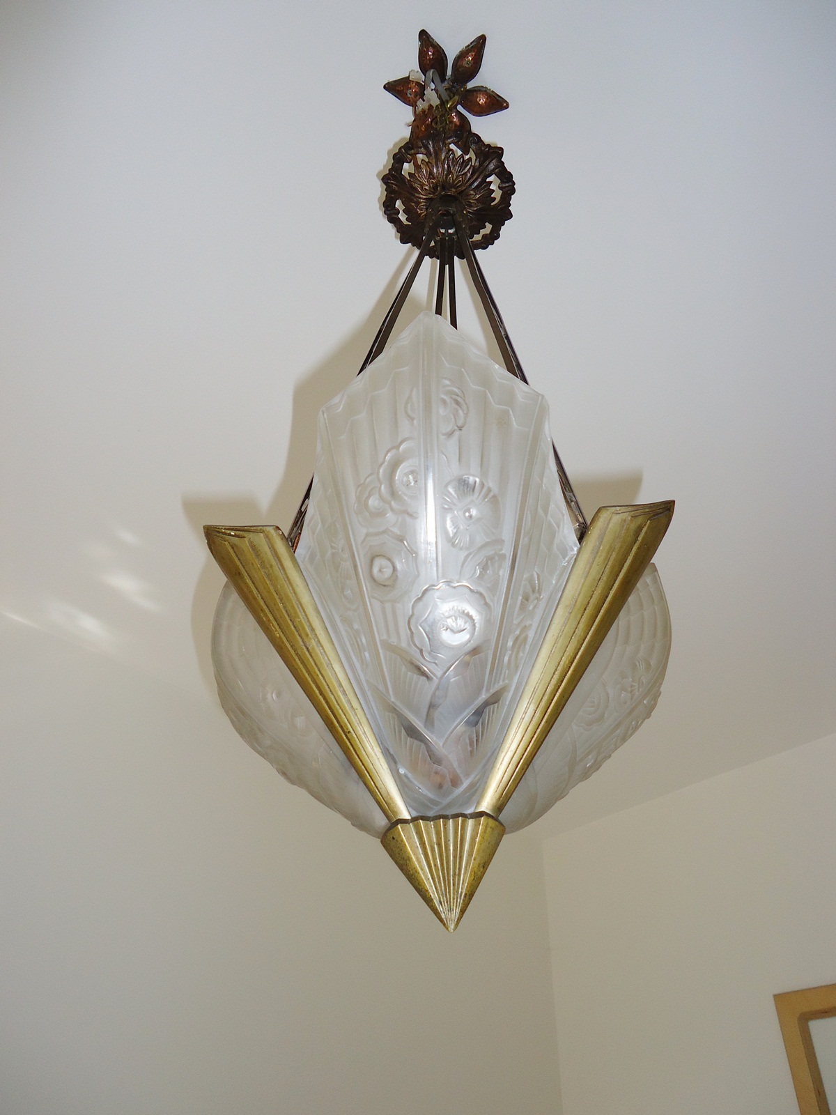 J.Robert (Jean Gauthier) | Art deco Ceiling Light | France c.1925 | SOLD - Image 3