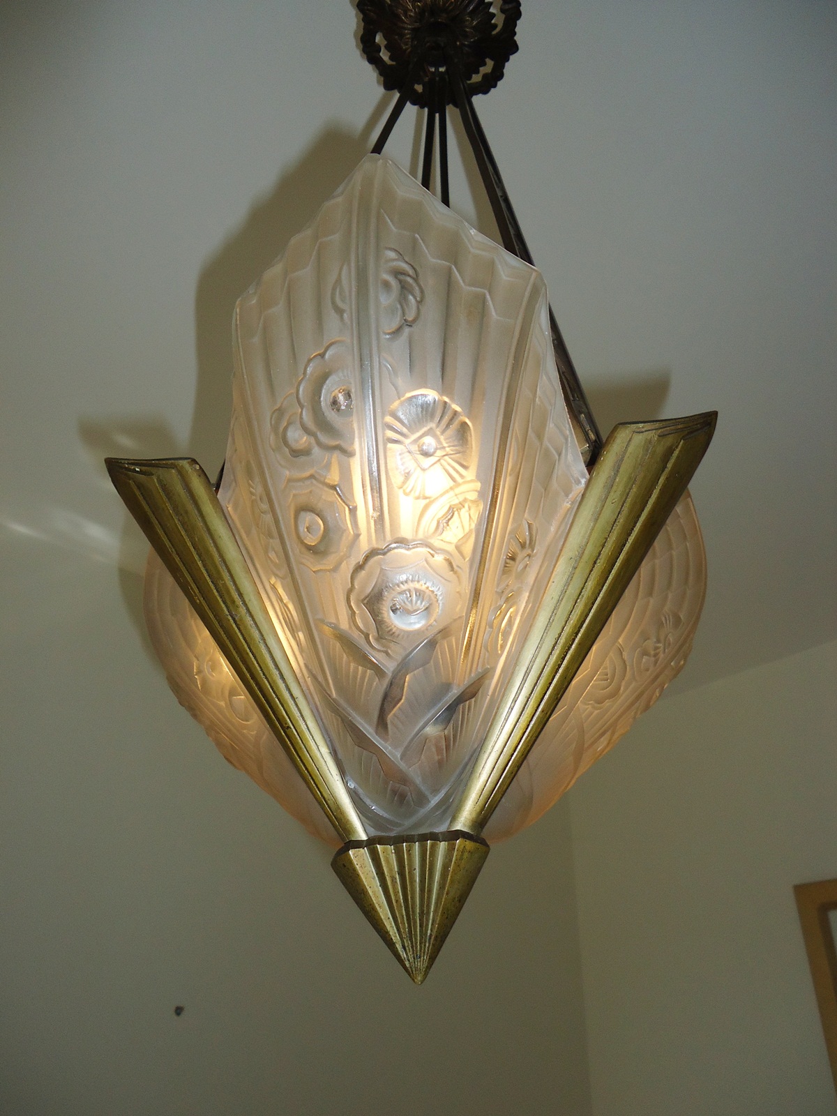 J.Robert (Jean Gauthier) | Art deco Ceiling Light | France c.1925 | SOLD - Image 4