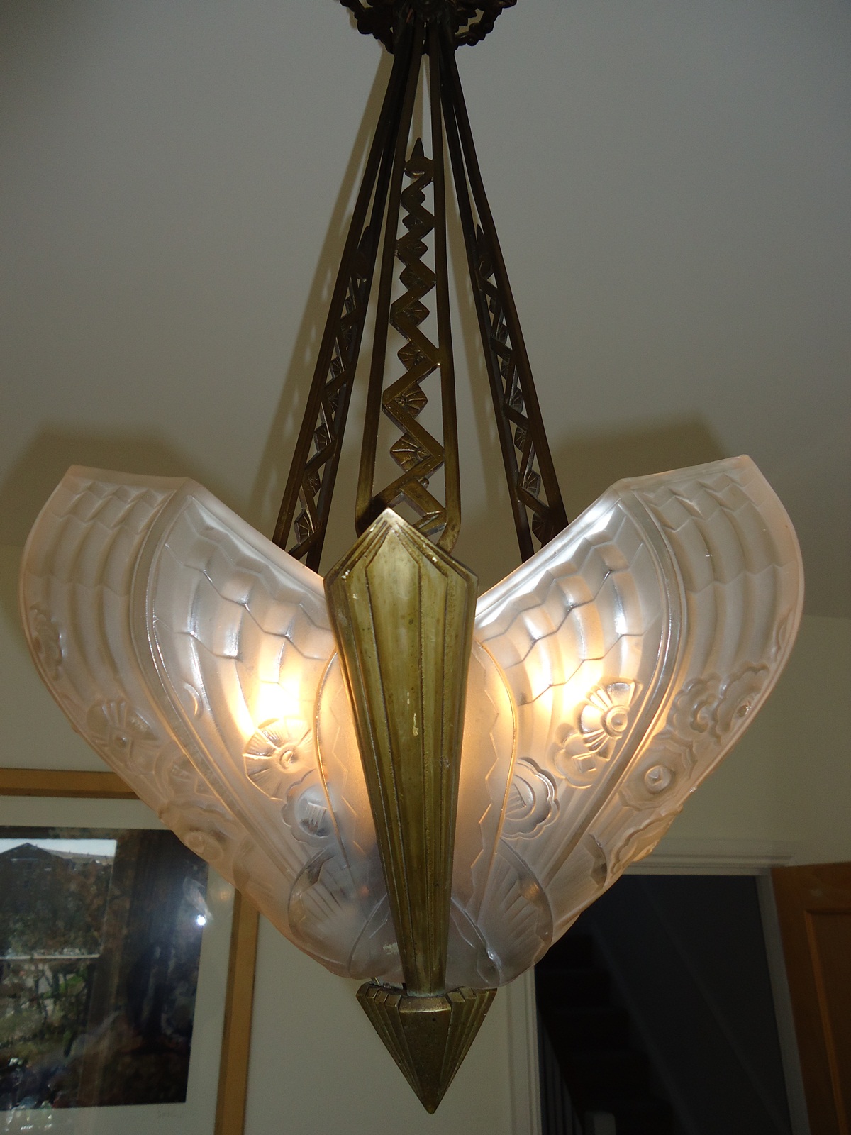 J.Robert (Jean Gauthier) | Art deco Ceiling Light | France c.1925 | SOLD - Image 5