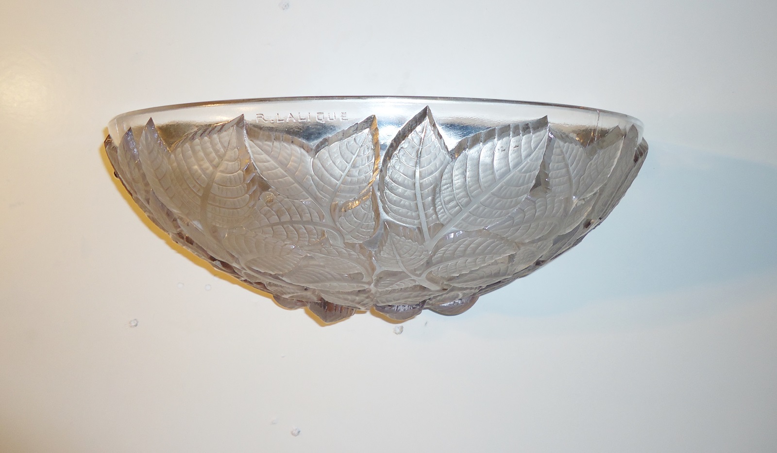 René Lalique | 2 "Charmes" Frosted Glass Wall Lights | France c.1930 | SOLD - Image 3