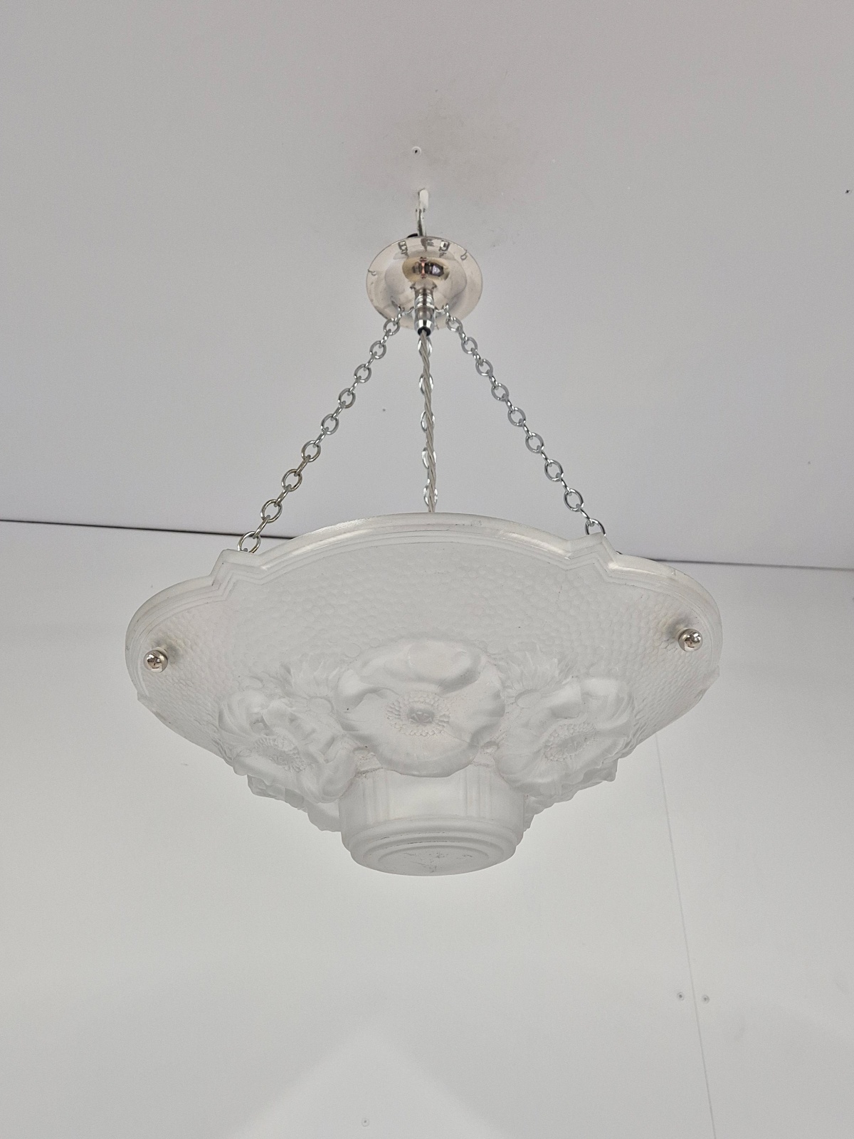 C.S.R France | Large Art Deco Plafonnier | France c.1930 - Image 4