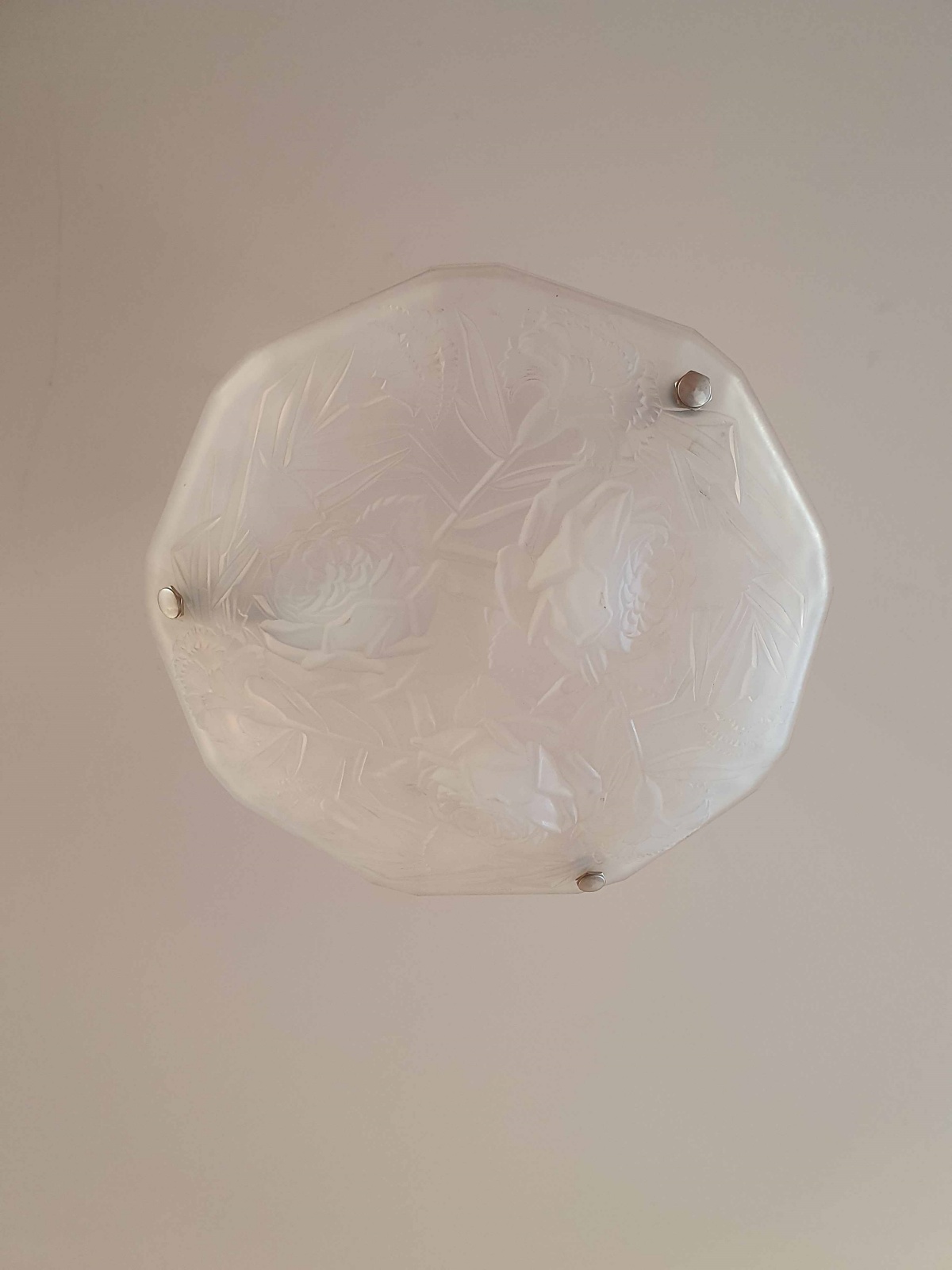 Roba, Paris | Opalescent Glass Art Deco Plafonnier | France c.1920 | SOLD - Image 6